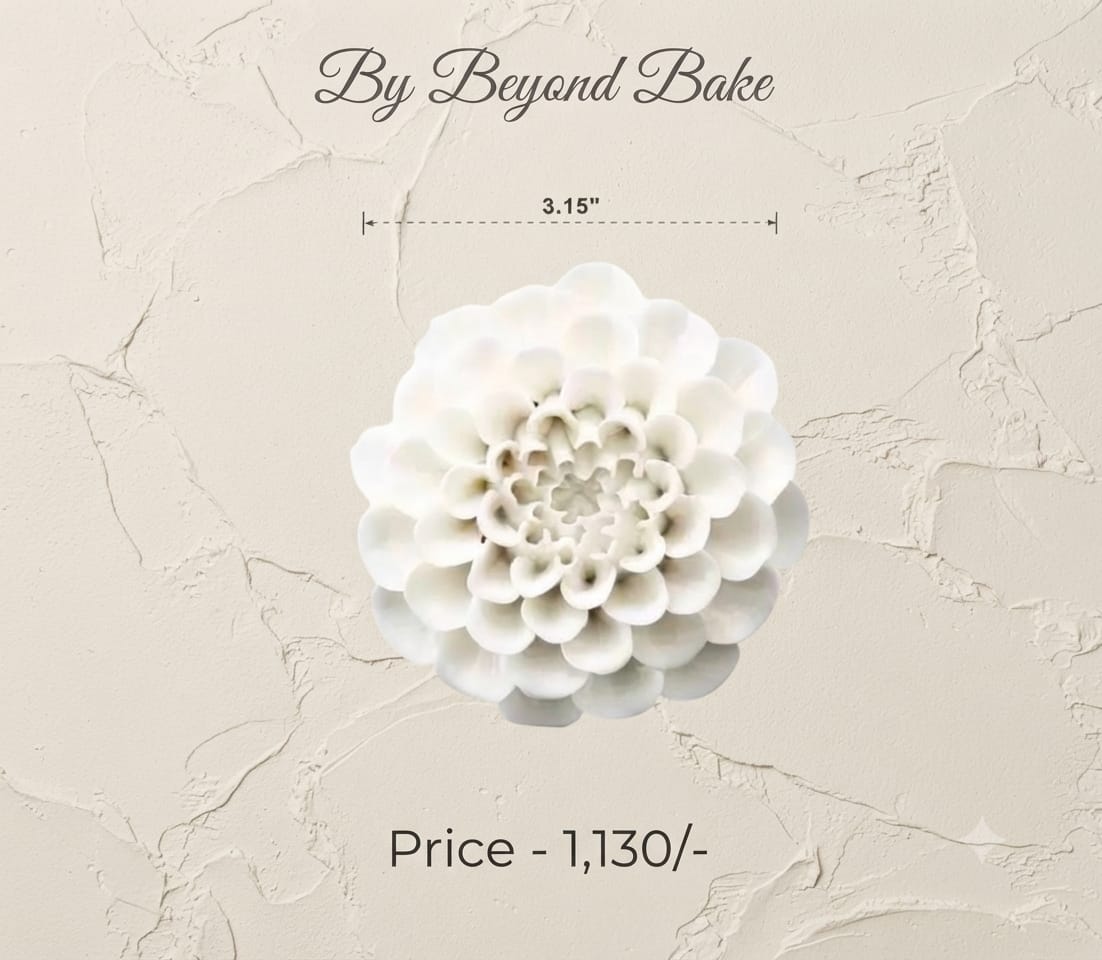 Beyond Bake 3D Blooming Dahlia / Chrysanthemum Flower Silicone Candle Mould (3.15")