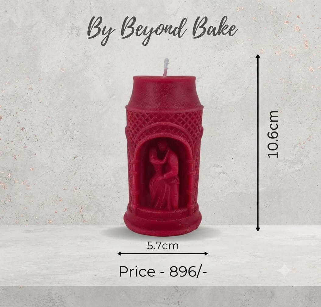 Beyond Bake 3D Couple Pillar Silicone Candle Mould (10.6 cm x 5.7 cm)