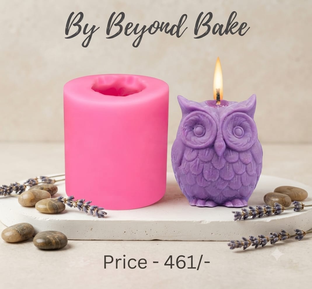 Beyond Bake 3D Perched Owl Silicone Candle Mould