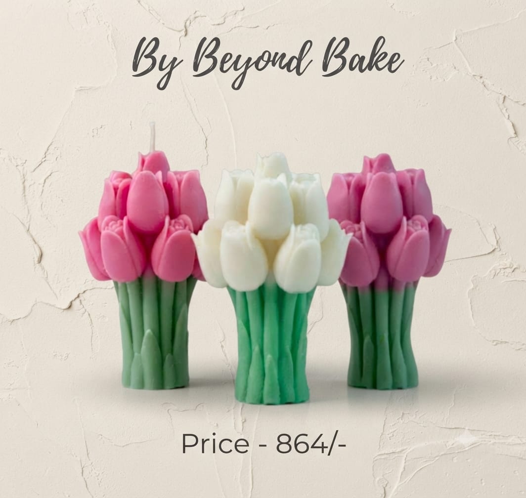 Beyond Bake 3D Tulip Bouquet Pillar Candle Silicone Mould