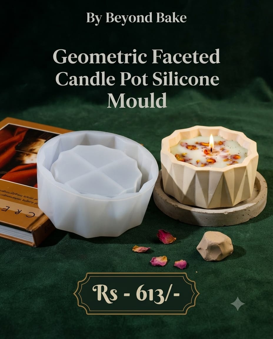 Beyond Bake Geometric Faceted Candle Pot Silicone Mould