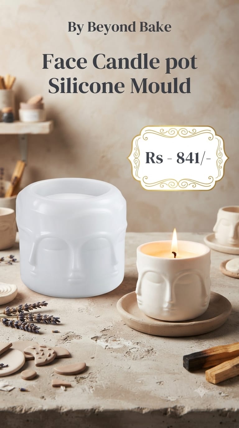 Beyond Bake Multi-Face Abstract Art Candle Pot Silicone Mould