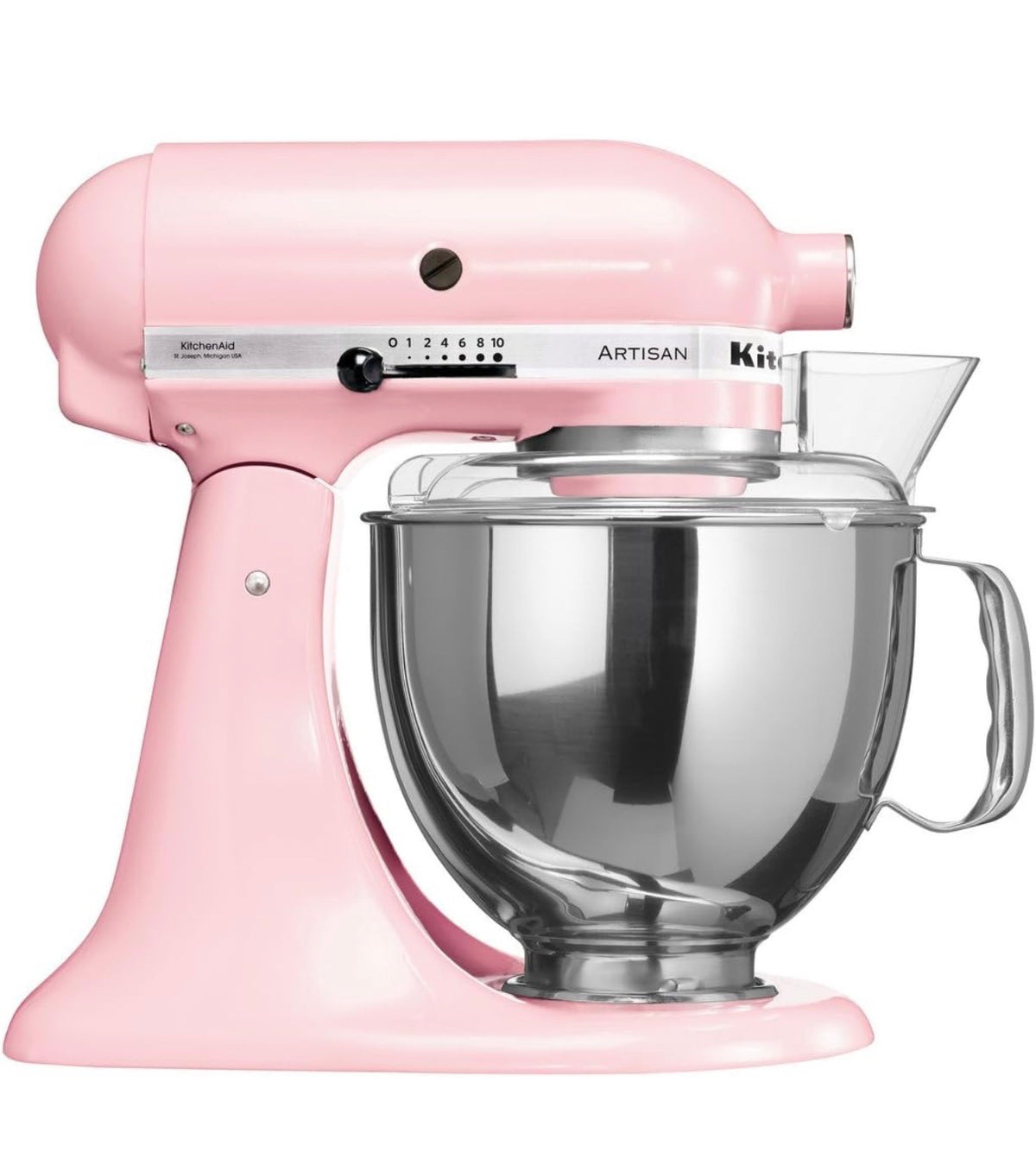 KitchenAid Artisan Series 4.8L Tilt-Head Stand Mixer (300W, Pink - 5KSM150PSDPK)