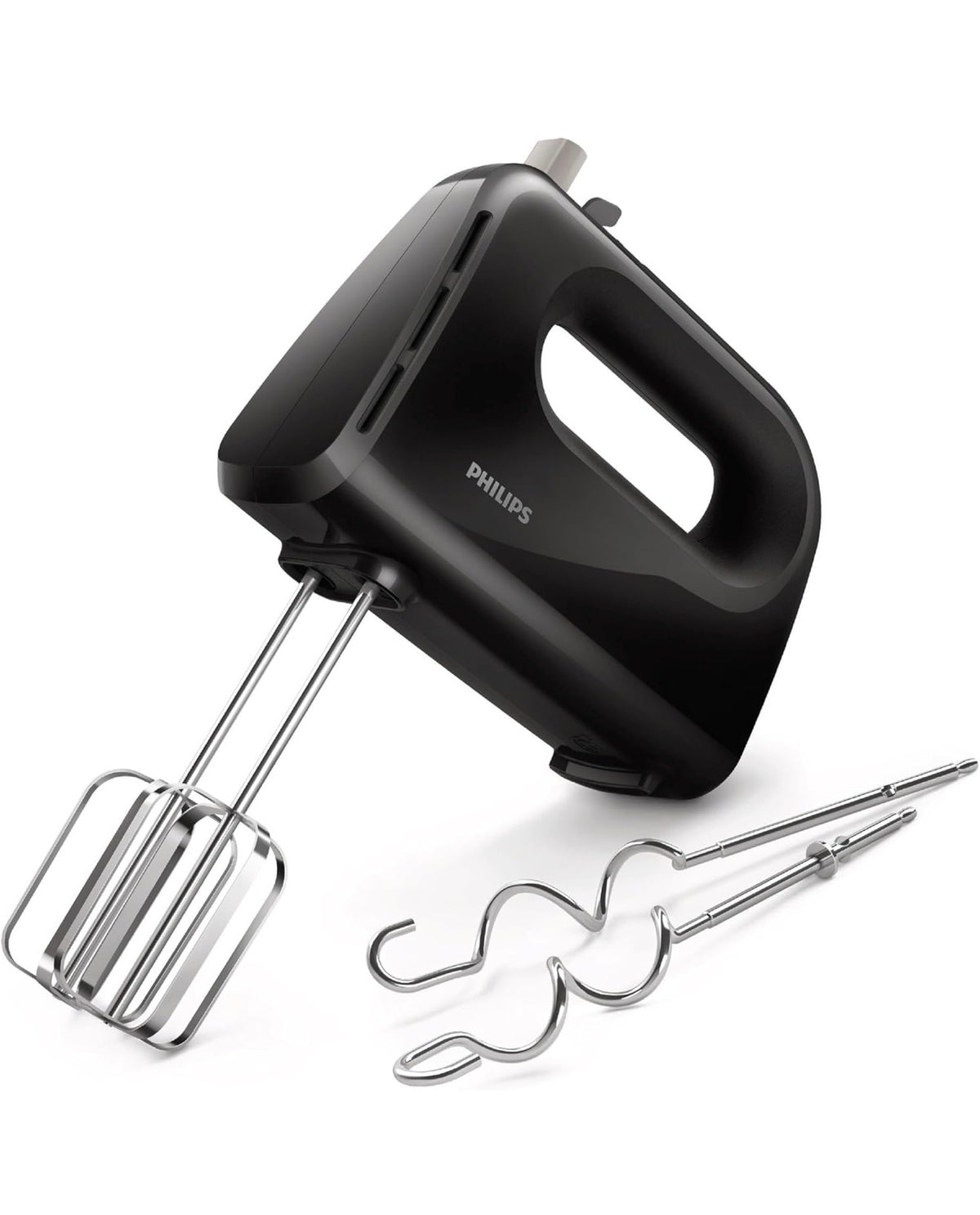 Philips 300W Lightweight Hand Mixer with 5 Speeds & Turbo Function (Black - HR3705/10)