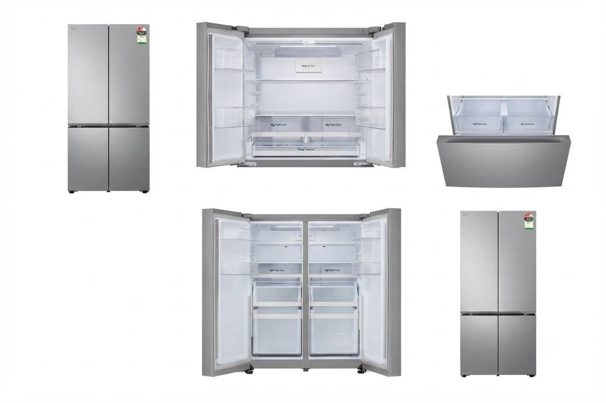 LG 574L French Door Refrigerator with Wi-Fi Convertible & Hygiene Fresh+™ (Prime Silver, 2026 Model)