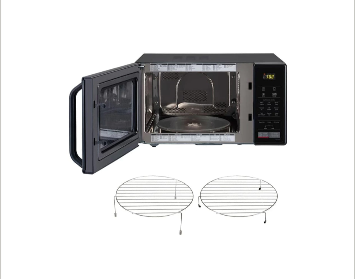 LG 21L All-In-One Convection Microwave Oven with Stainless Steel Cavity & Auto Cook Menus (Black - MC2146BL)