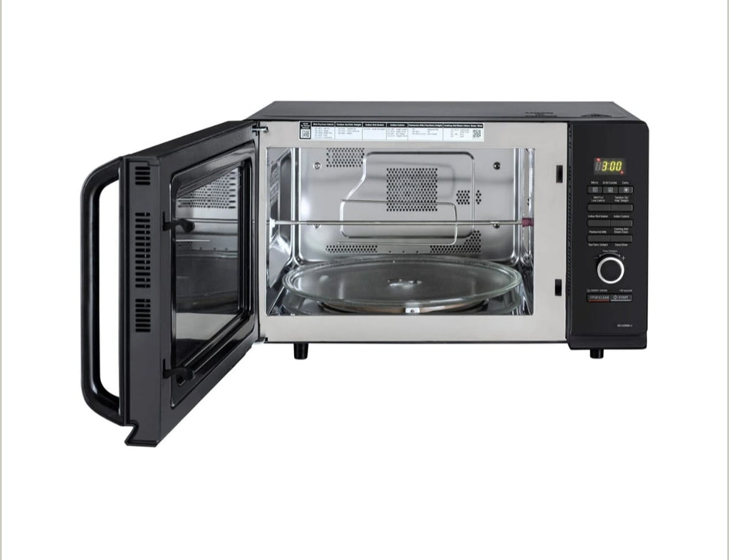 LG 28L All-In-One Convection Microwave Oven with Quartz Heater & 251 Auto Cook Menus (Glossy Black - MC2846BG)