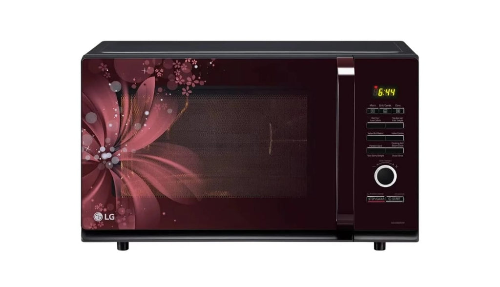 LG 32L Convection Microwave Oven with 360° Motorized Rotisserie & Diet Fry™ (Black Regal Pattern - MC3286BIUM)