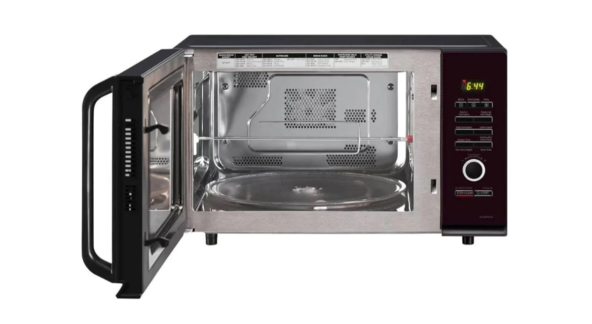 LG 32L Convection Microwave Oven with 360° Motorized Rotisserie & Diet Fry™ (Black Regal Pattern - MC3286BIUM)