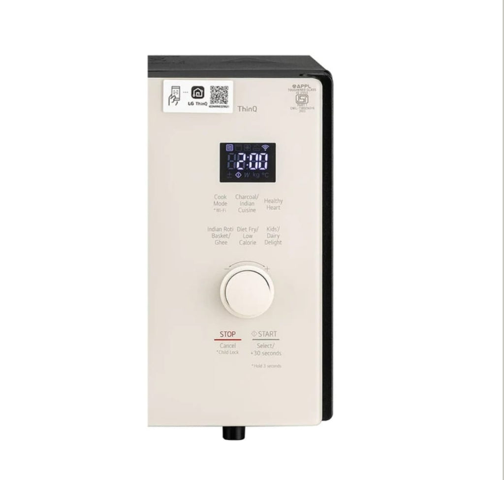 LG 28L Charcoal Convection Microwave Oven with 360° Motorised Rotisserie & Diet Fry™ (Black - MJEN286UBW)
