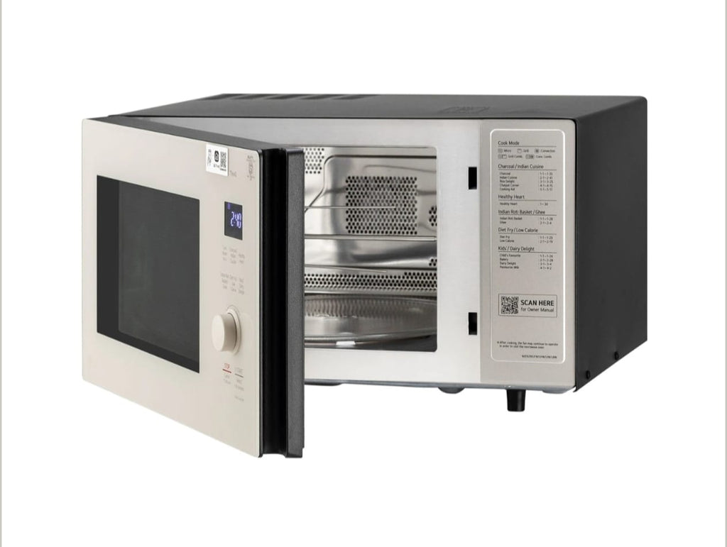 LG 28L Charcoal Convection Microwave Oven with 360° Motorised Rotisserie & Diet Fry™ (Black - MJEN286UBW)