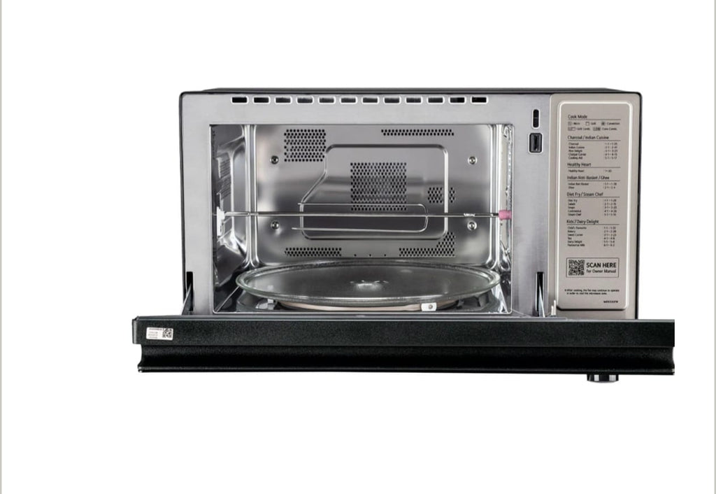 LG 32L Wi-Fi Enabled Charcoal Convection Microwave Oven with 360° Motorised Rotisserie & Scan to Cook (Black - MJEN326SFW)