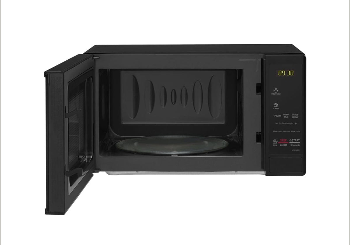 LG 20L Solo Microwave Oven with Intellowave Technology & Health Plus Menu (Black - MS2043DB)