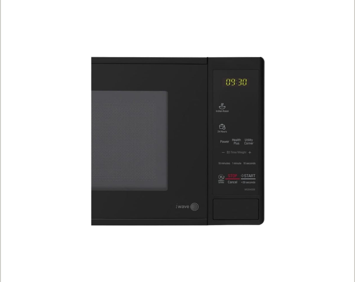 LG 20L Solo Microwave Oven with Intellowave Technology & Health Plus Menu (Black - MS2043DB)