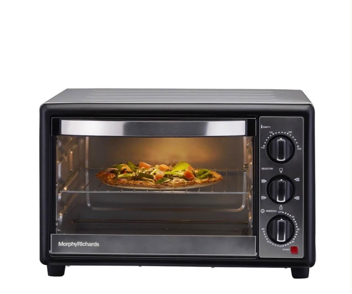 Morphy Richards 30RC Manual 30-Litre Oven Toaster Griller (Black, 1500 Watts) with Motorised Rotisserie & Timer