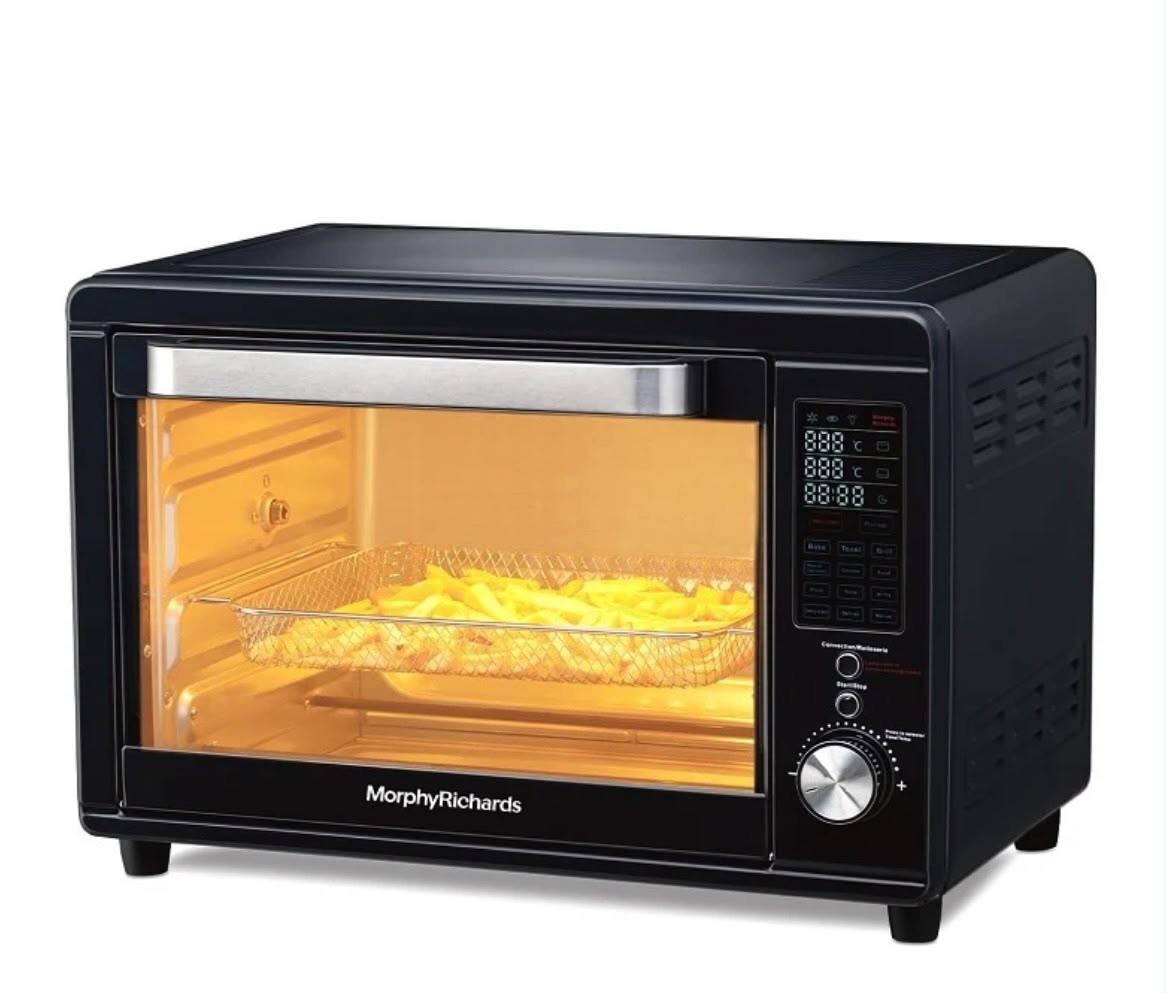 Morphy Richards 29RCAD Digital 29-Litre Air Fryer Oven (Black, 2000 Watts) with 13 Preset Menus, Convection & Rotisserie