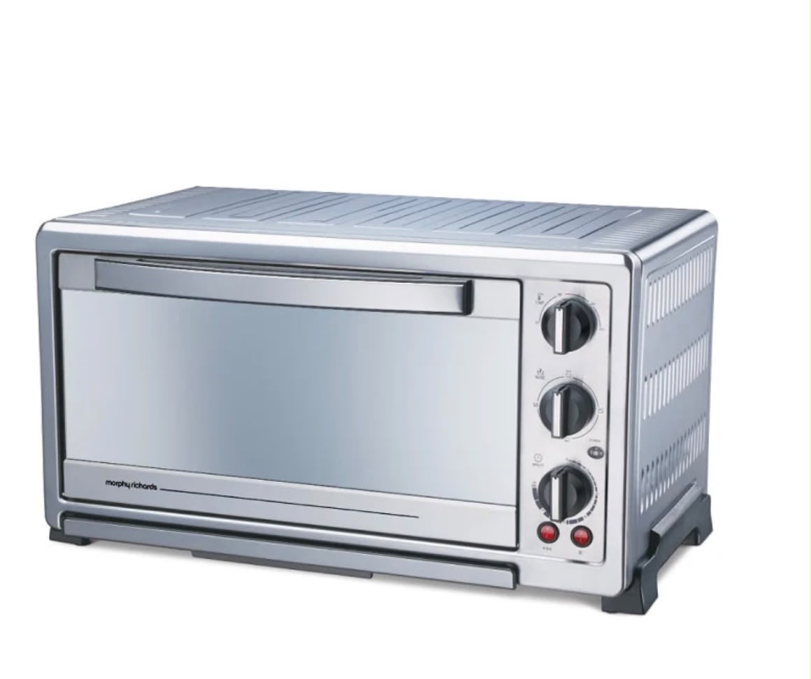 Morphy Richards 60RCSS 60-Litre Stainless Steel Oven Toaster Griller (Silver, 2000 Watts) with Rotisserie