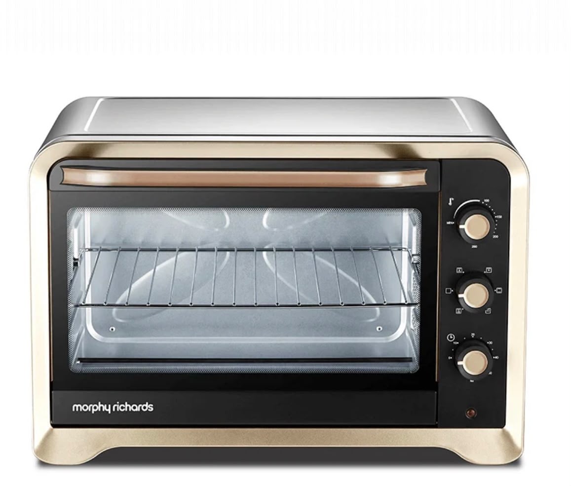 Morphy Richards 60RCSS Luxe 60-Litre Oven Toaster Griller (Gold & Black Mix, 2000 Watts) with Indicator Light