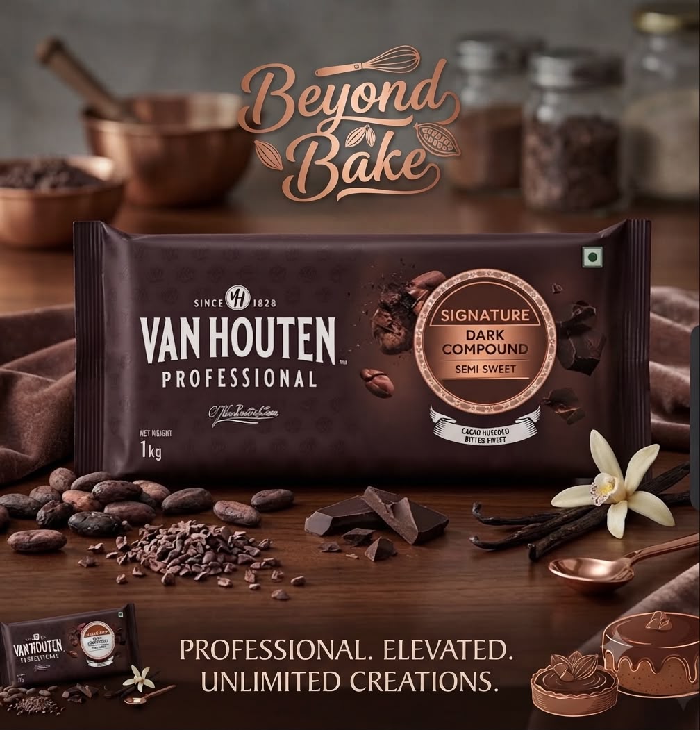 Van Houten Professional Signature Semi-Sweet Dark Compound Slab (1kg)