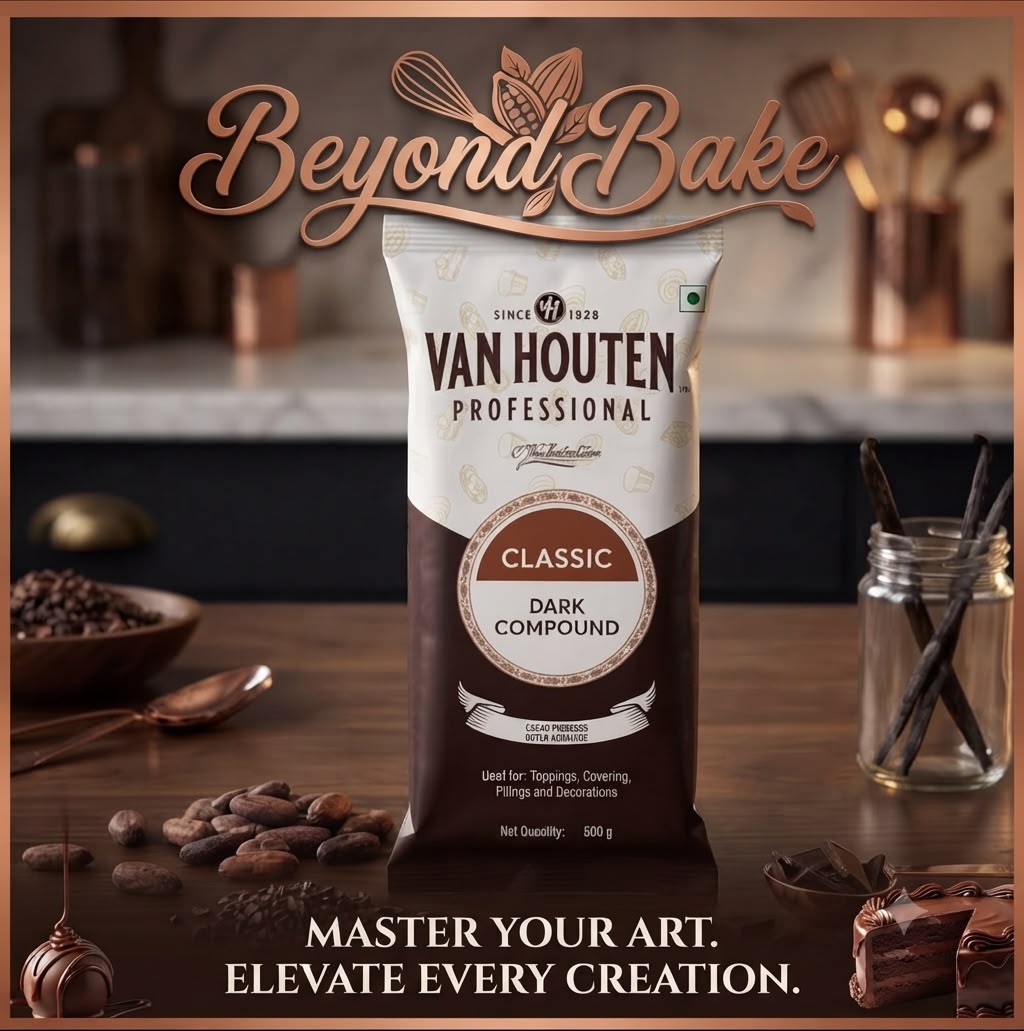 Van Houten Professional Classic Dark Chocolate Compound Slab (500g)