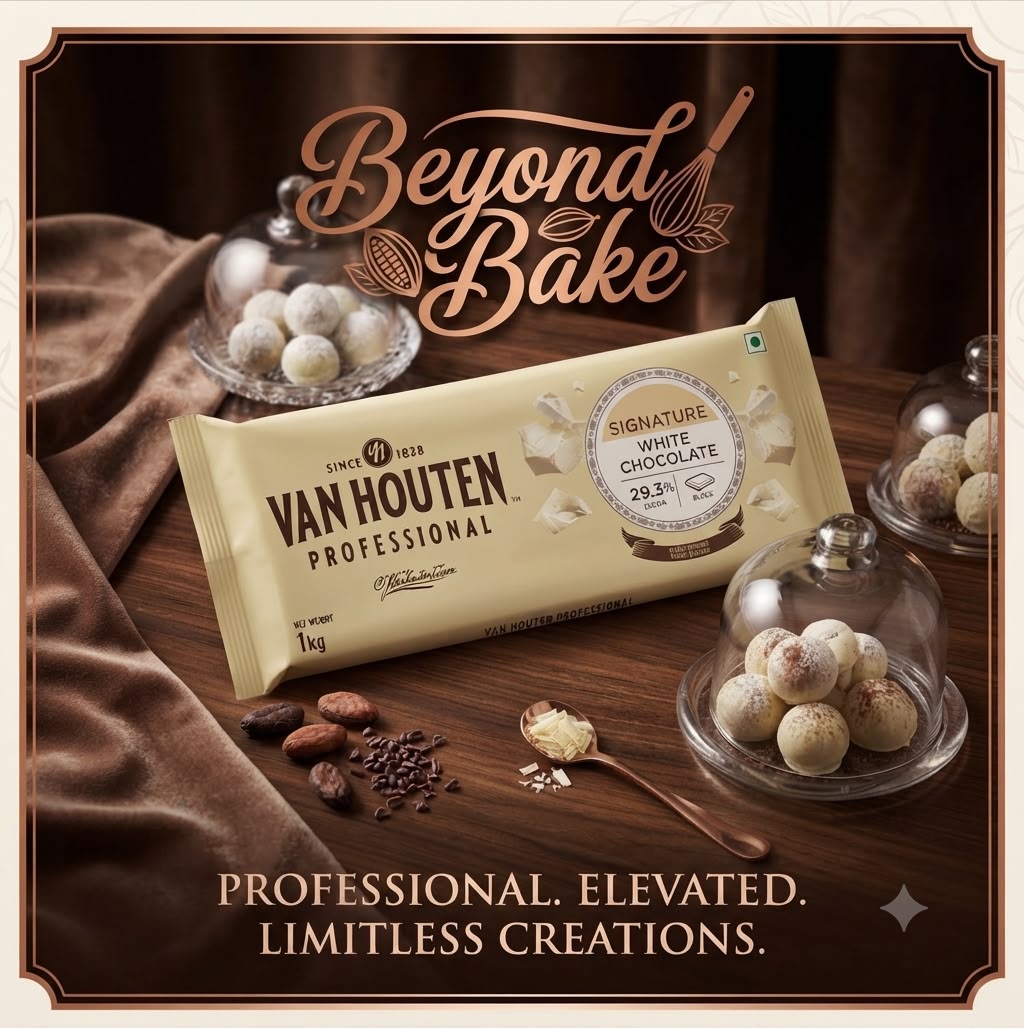 Van Houten Professional Signature 29.3% White Couverture Chocolate Block (1kg)
