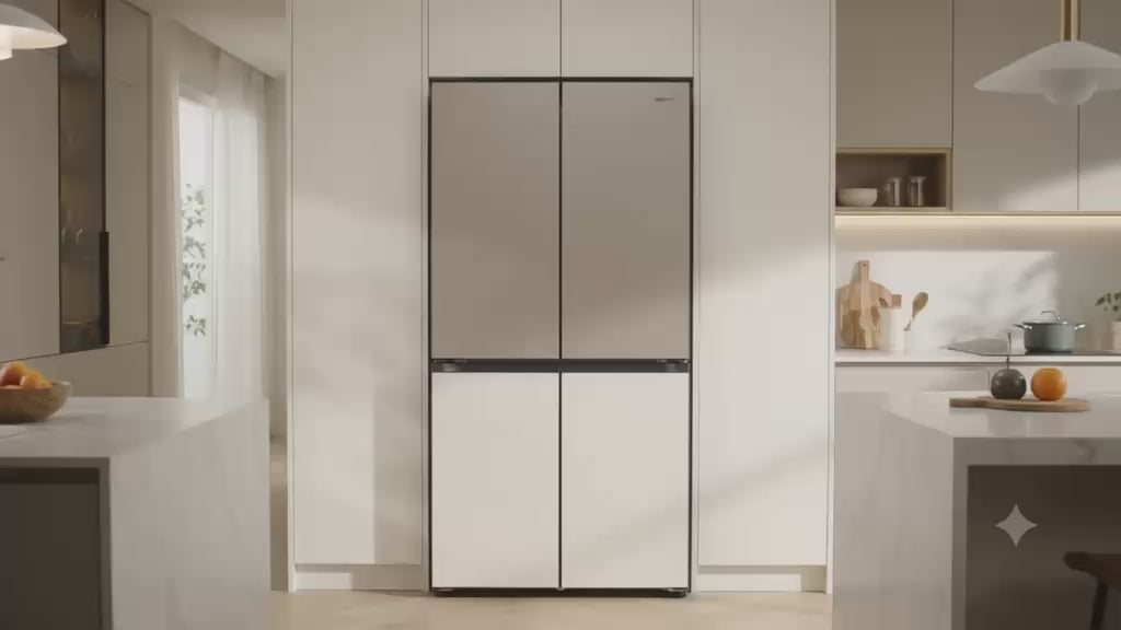 LG Objet Collection 614L French Door Refrigerator with AI ThinQ™ & Door Cooling+™ (Clay Brown-Beige Finish, 3 Star)