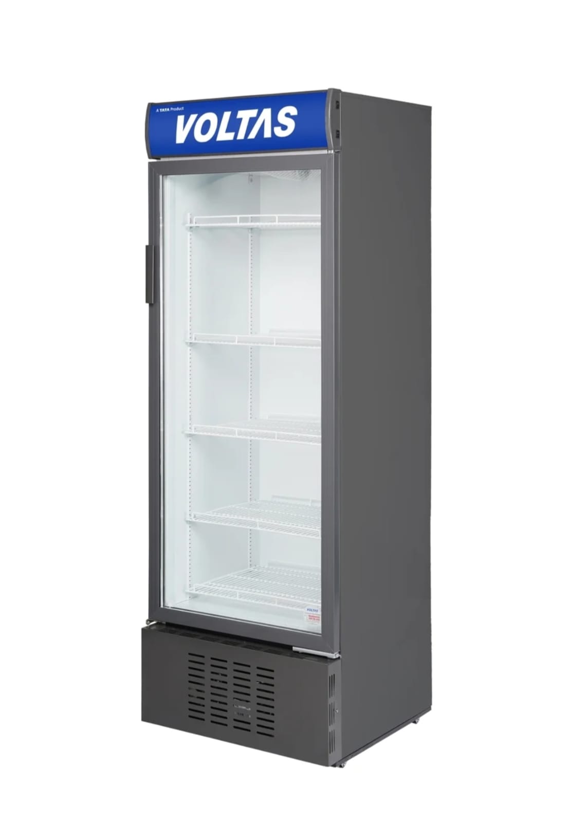 Voltas 450L Single Door Visi Cooler with Low-E Glass (Metallic Grey - VC GT 450 SD P)